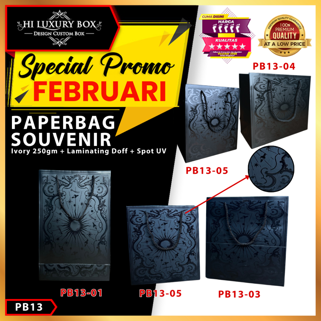 

Paper Bag Hadiah Jumbo / Premium Gift Bag / Tas Kado Jinjing / PB13