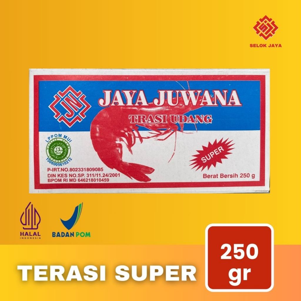 

TERASI UDANG SUPER SELOK JAYA 250g