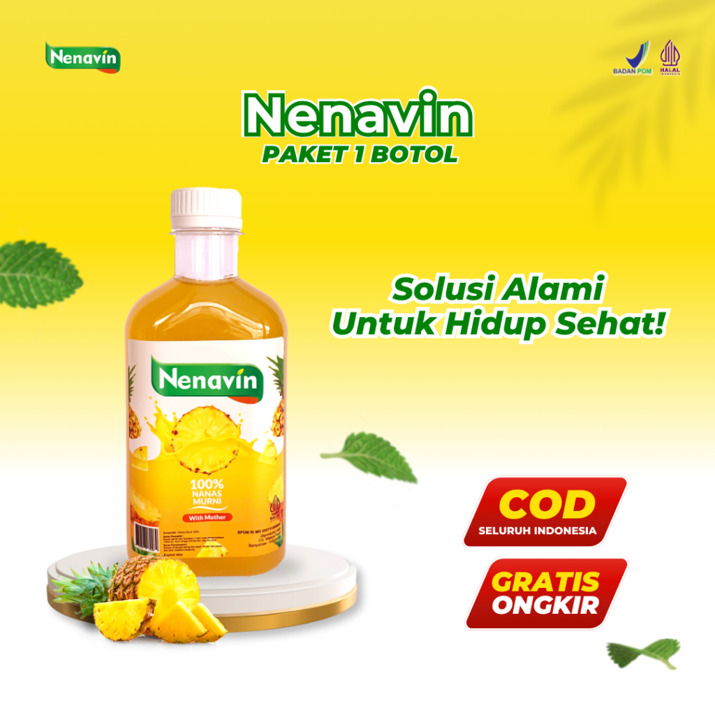 

Nenavin - Cuka Nanas With Mother - Atasi Diabetes Tanpa Efek Samping - 1 Botol