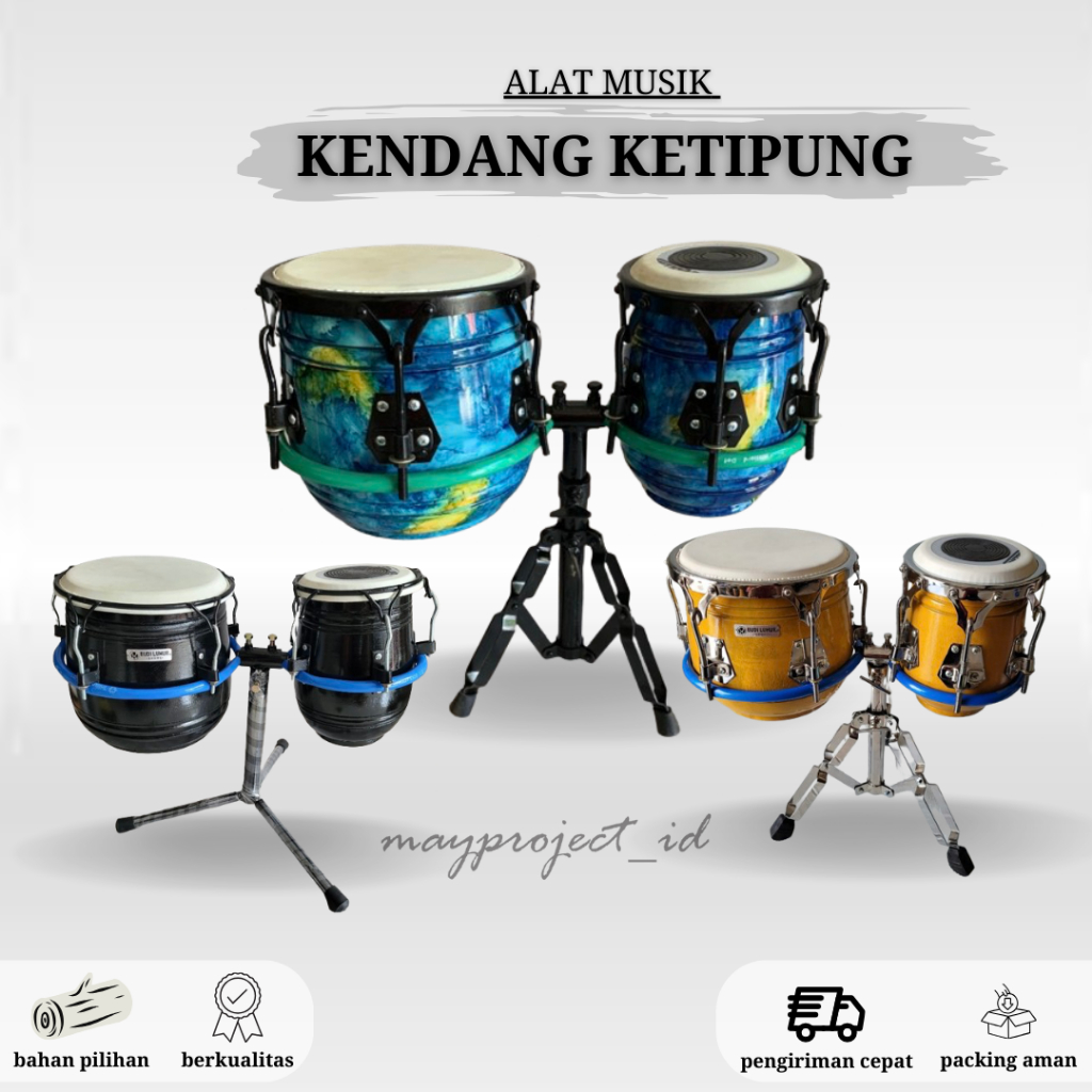 Kendang Ketipung Dangdut Gendang Dangdut Koplo Pro Standar Alat Musik Kendang Ketipung