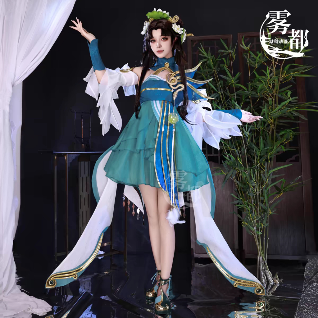 WAIFUKU - PO Xiao Qiao Skin Green Snake HOK Honor of Kings Kostum Costume Brand Wudu Iyungtoo