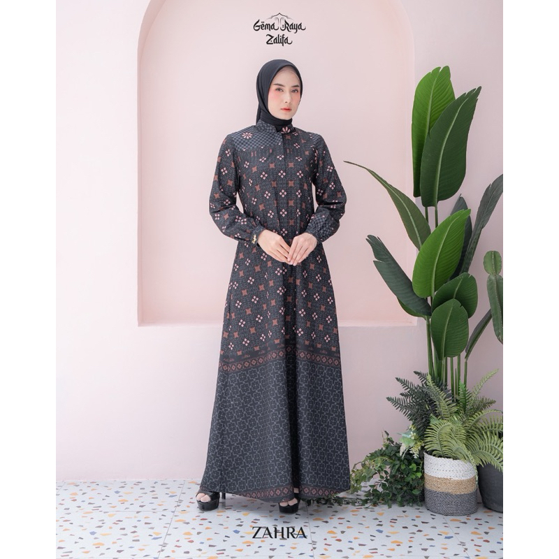 DRESS ZAHRA ZALIFA TERBARU GAMIS LEBARAN ORIGINAL