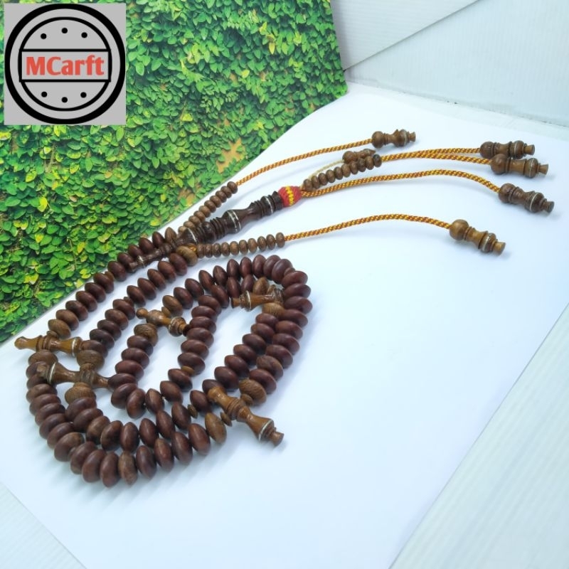 MAHEN CRAFT tasbih Tijani kayu nogosari nagasari original C55