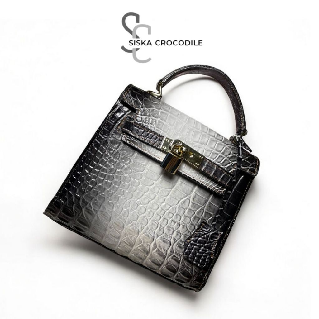 SC SISKA CROCODILE - Tas Kelly Kulit Wanita Tas Selempang Tas Bahu Cewe Tas Kulit Asli