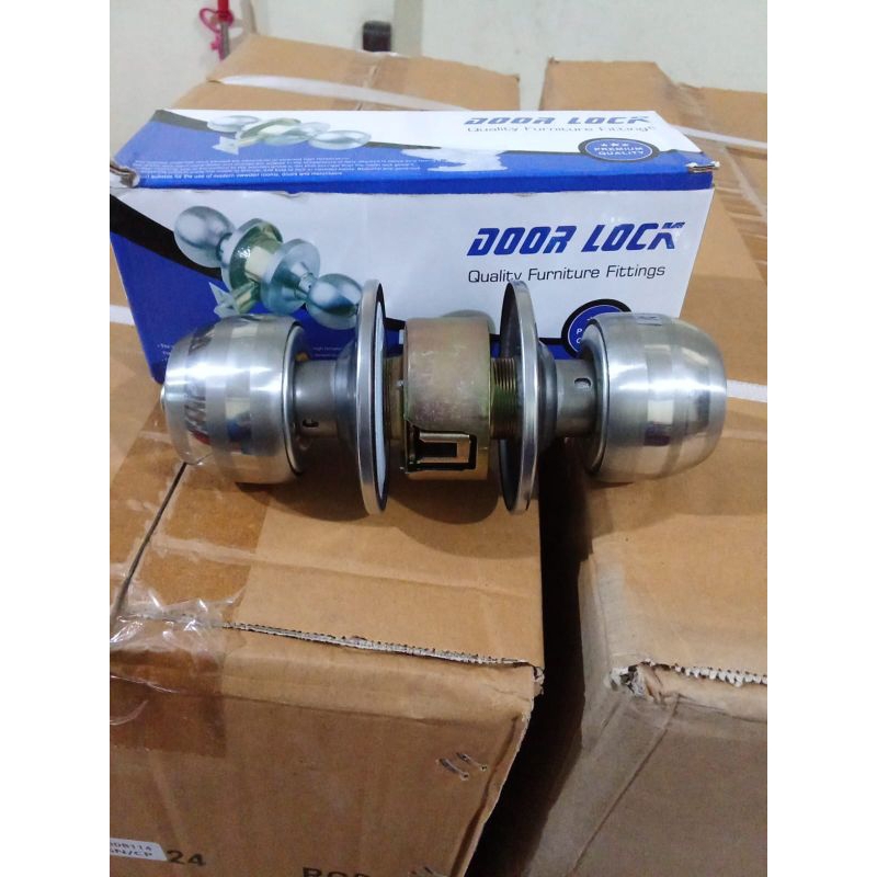 KUNCI BULAT PINTU KAMAR MANDI PVC UPVC ALUMINIUM