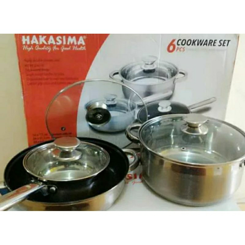 Hakasima Cookware Set 6 Pcs