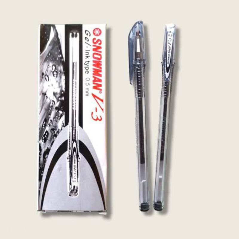 

(1 Pcs) Bolpen Snowman V-3 0,5 mm Hitam
