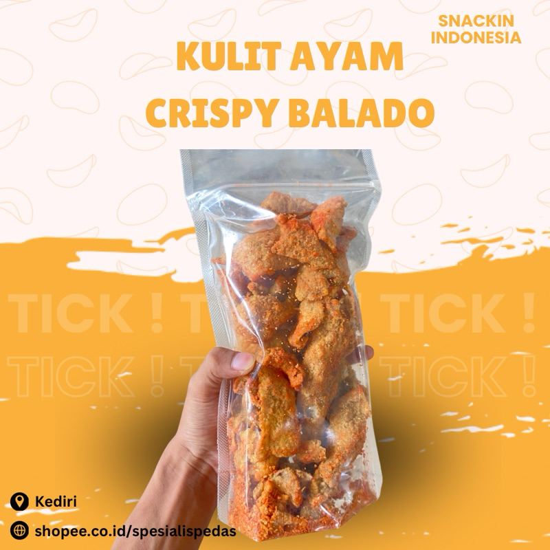 

KERIPIK KULIT AYAM CRISPY PEDAS