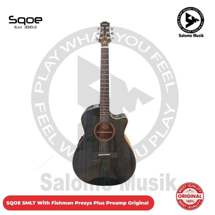 Gitar Akustik Elektrik SQOE SMLT Fishman Original Varian Warna