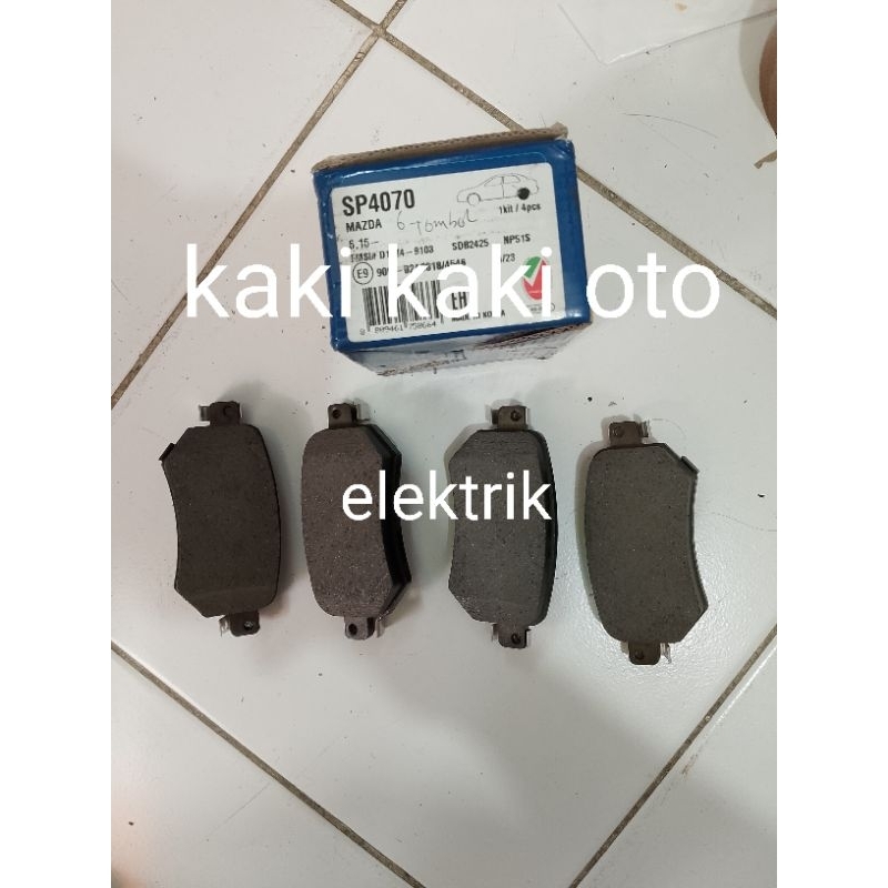 Brake pad disc brake kampas rem kanvas rem kampas disc belakang new mazda 6 mazda-6 mazda6 new sky s