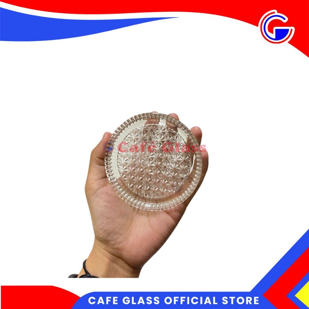 Lepek Kaca Bulat Coaster Lusin 12 Pcs Cst-03