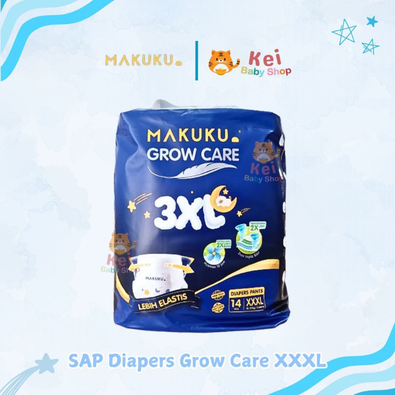 Makuku SAP Diapers Grow Care XXXL Popok Anak