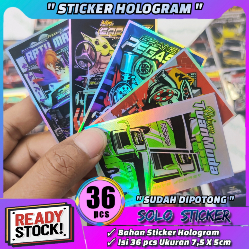 

Stiker Bus Basuri Isi 36pc SUDAH DIPOTONG Bahan Hologram Anti Air