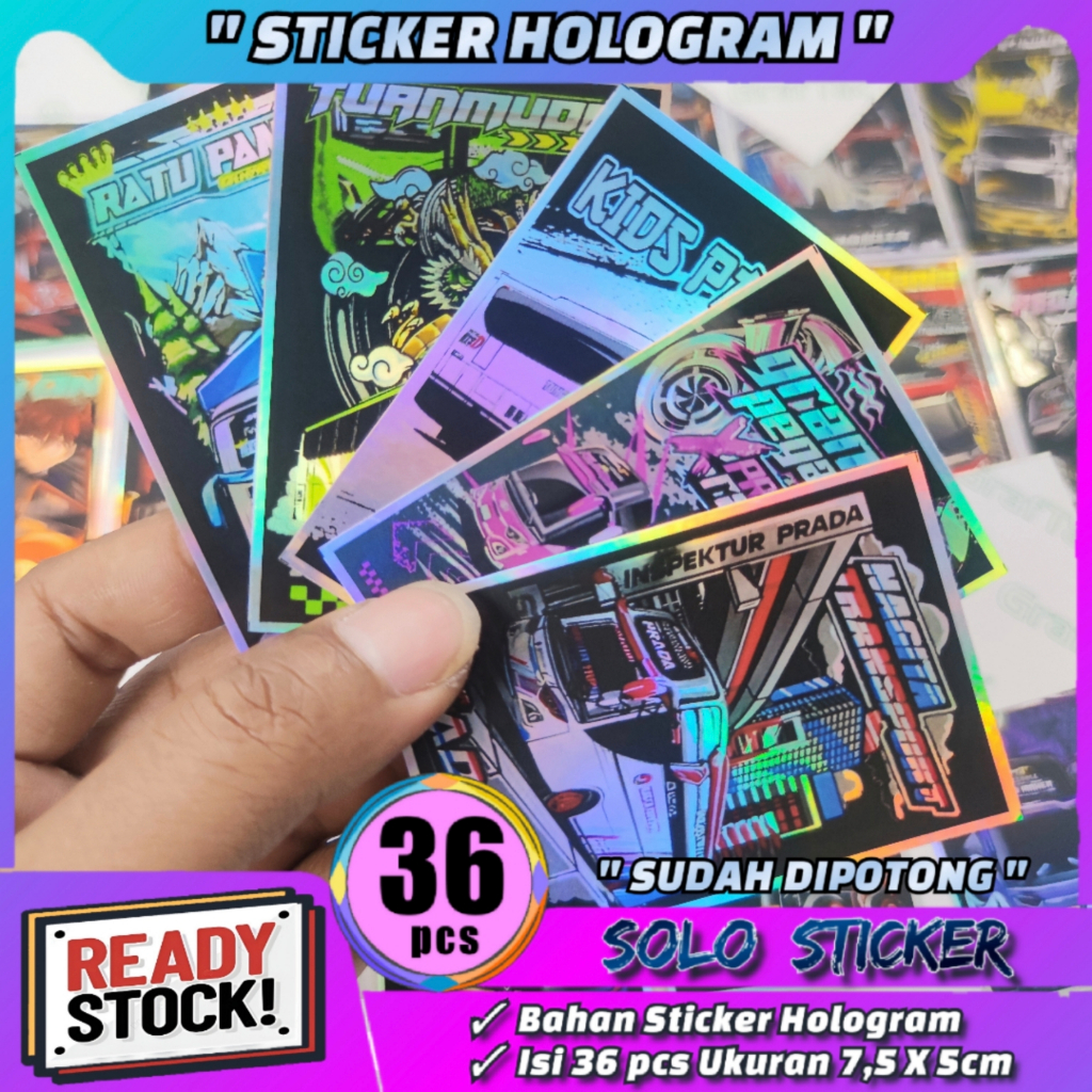 

Stiker Bus Basuri Isi 36pc SUDAH DIPOTONG Bahan Hologram Anti Air