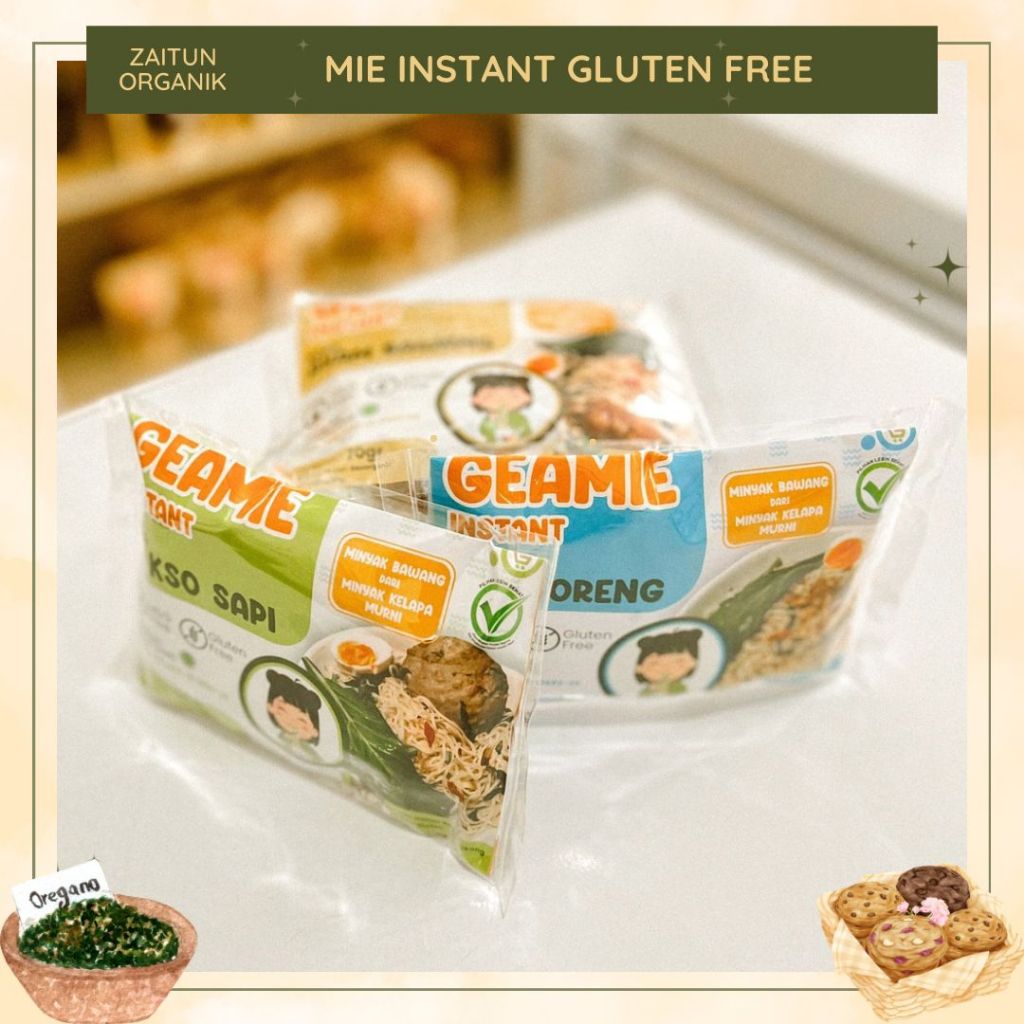 

Mie instant gluten free | Tanpa pengenyal | Mie rebus gf | mie goreng gf
