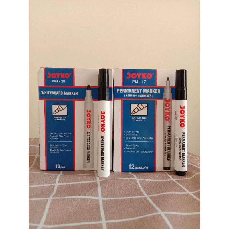 

Spidol Whiteboard dan Permanent Joyko