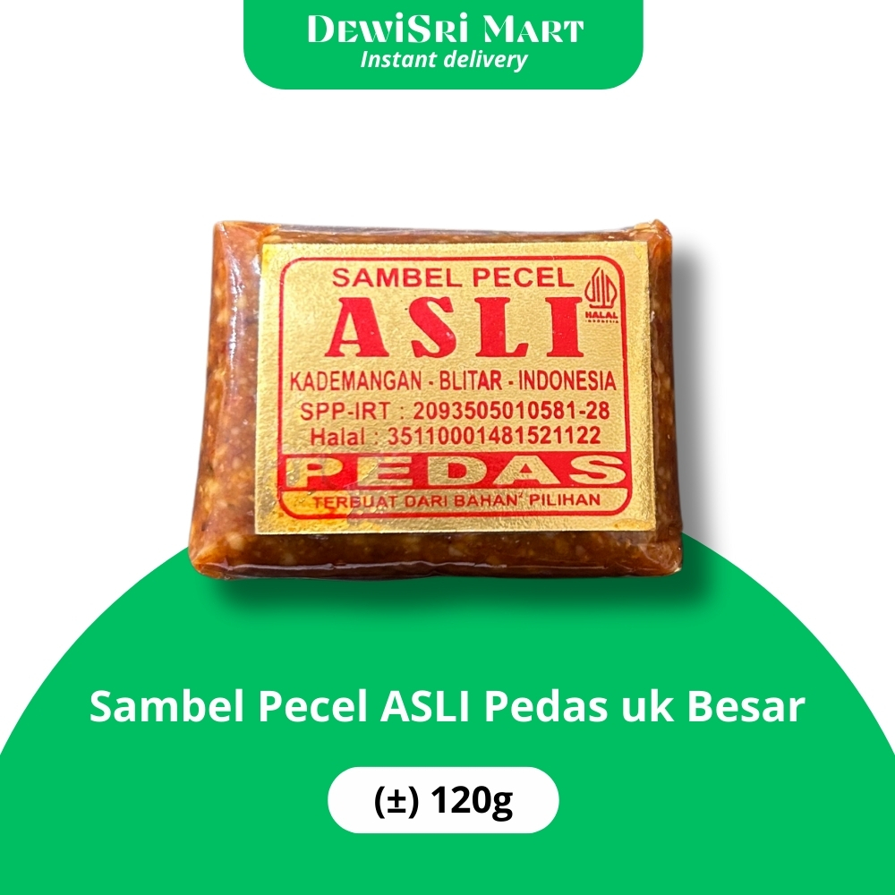 

Sambel Pecel Asli Pedas Uk Besar 120gr - Dewi Sri Mart