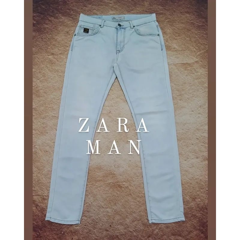 jeans zara man bahan denim lembut model slimfit bekas second preloved
