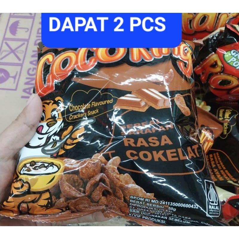 

Green Poh Coco King Sereel Sarapan Rasa Coklat ISI 50 GRAM DAPAT 2 PCS