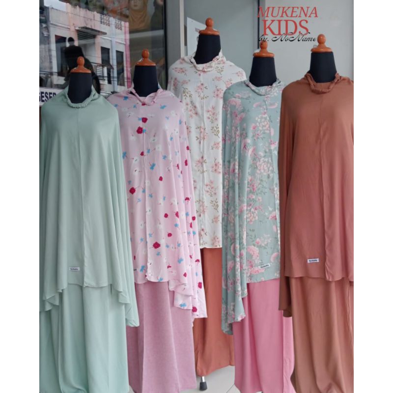 NONAME-MUKENA ANAK RAYON MOTIF-MUKENA ANAK RAYON POLOS