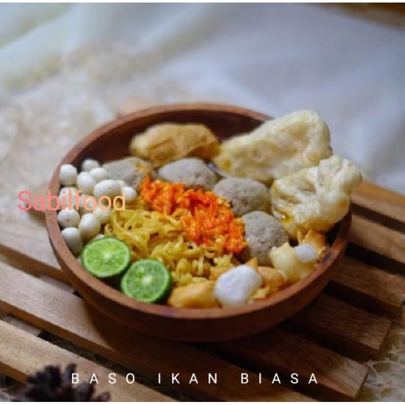 

baso ikan sambal matah
