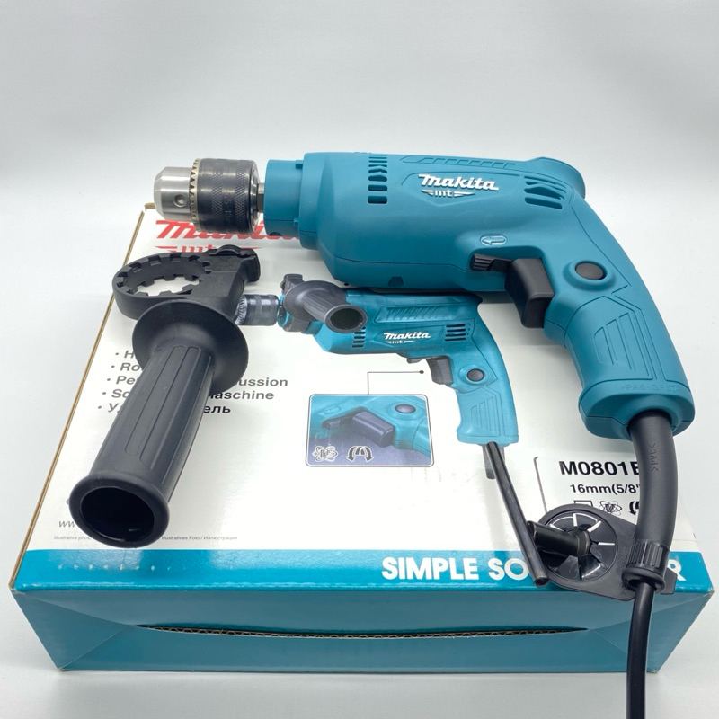 MAKITA M0801B MESIN BOR LISTRIK 13MM / MESIN BOR TANGAN MAKITA 13MM M0801B / HAMMER DRILL 13MM