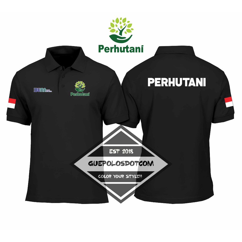 POLOSHIRT PERHUTANI - Baju Berkerah Perhutani Bumn - POLO KERAH PERHUTANI BUMN
