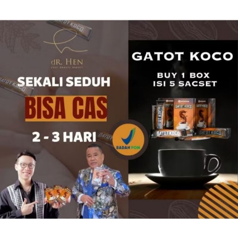 

dR Hen - Kopi Gatot Koco by dr Richard Lee 100 % original | Bergaransi | Kopi Gatot Koco Ready Stock