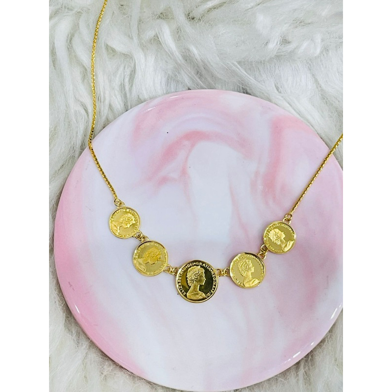 kalung alta lima koin koin jejer terbaru emas asli kadar 700