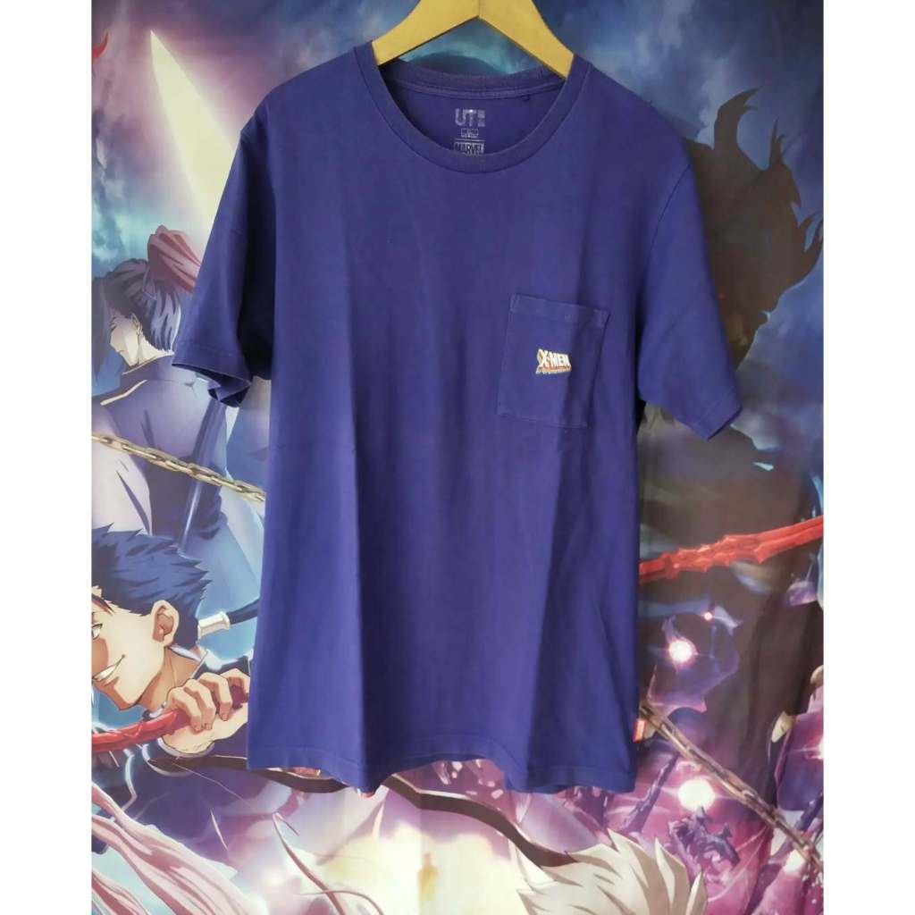 Marvel's X-Men x Uniqlo Pocket Official Movie Tee Kaos Tshirt Original Second Merch Japan Korea Bran