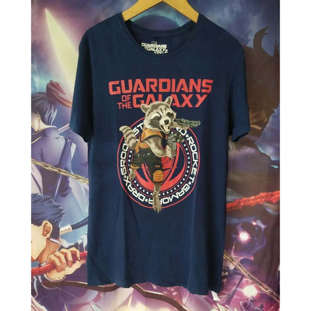Marvel's Guardian of Galaxy Rocket Big Print Official Movie Tee Kaos Tshirt Original Second Merch Ja