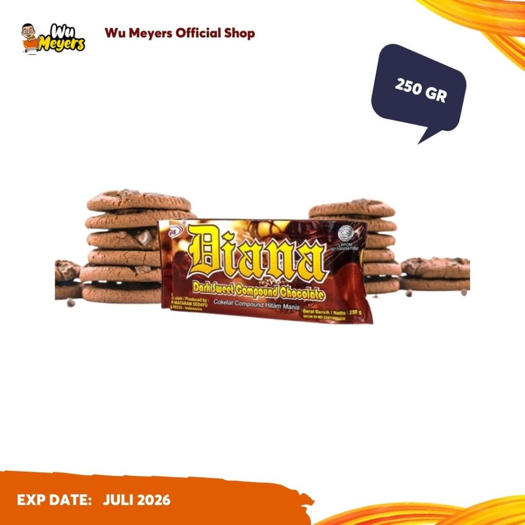 

L'agie Coklat Diana 250 gr Lagie Coklat Compound Hitam Manis