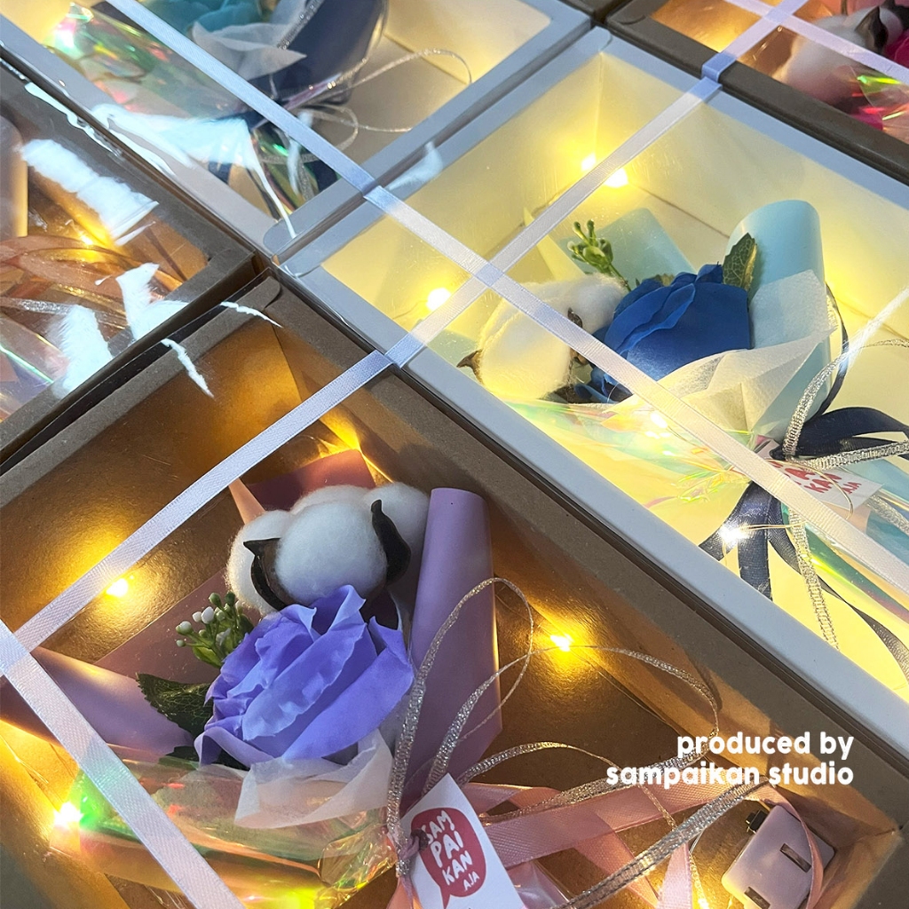 Jlterang Premium Gift Flower Box / Flower Box Bouquet Kado Wisuda, Kado Ulang Tahun, Hadiah