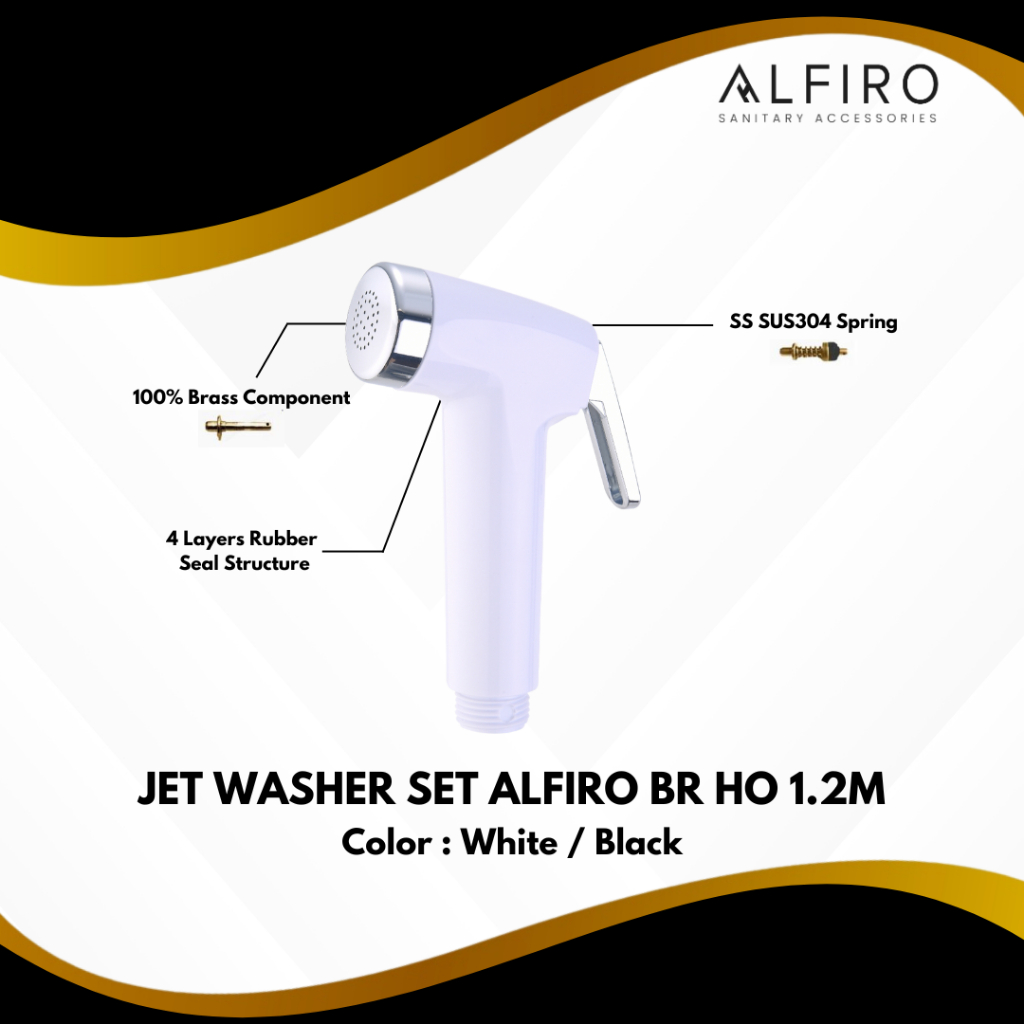 Jet Washer Closet / Shower Cebok / Bidet / Closet /Jet ALFIRO Series - Putih