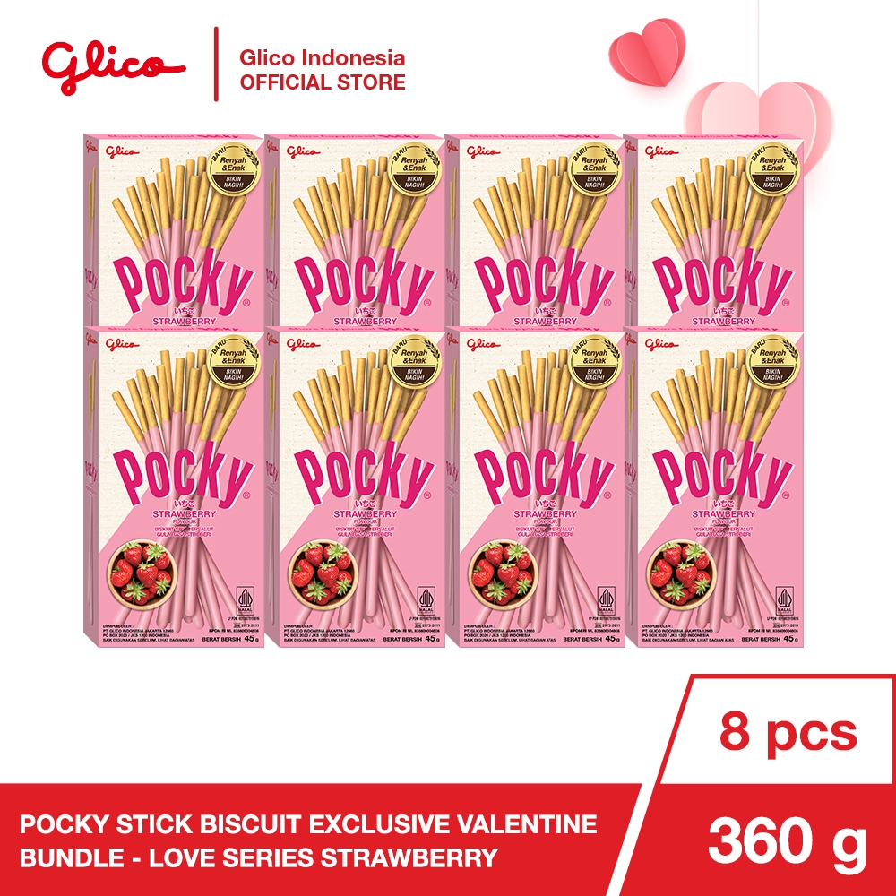 

[BUNDLING VIRAL] Pocky Stick Biscuit Exclusive Valentine Bundle - Love Series Strawberry