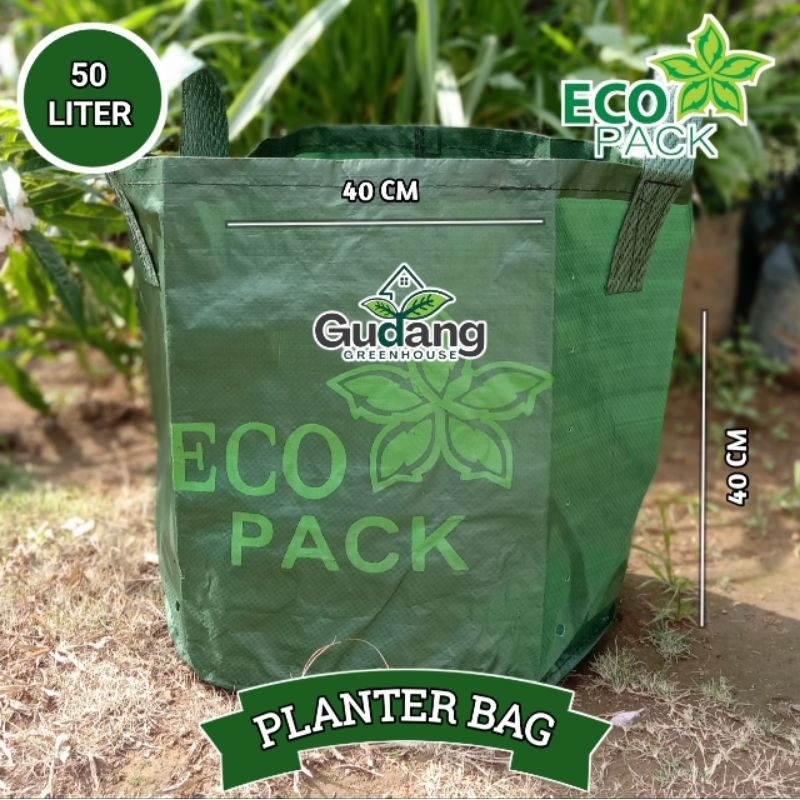 Planter Bag 50 Liter Hijau Pot Tanaman