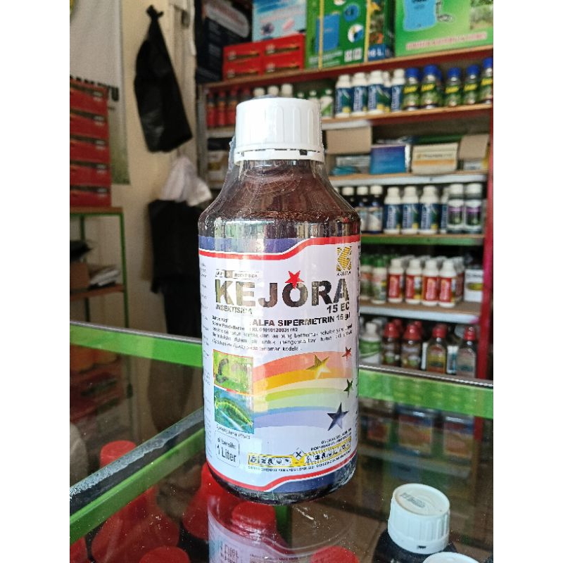 Insektisida Kejora 15 EC Kemasan 1 Liter Obat Racun Lembing Belalang Ulat Bulu Lalat Bibit Lalat Bua