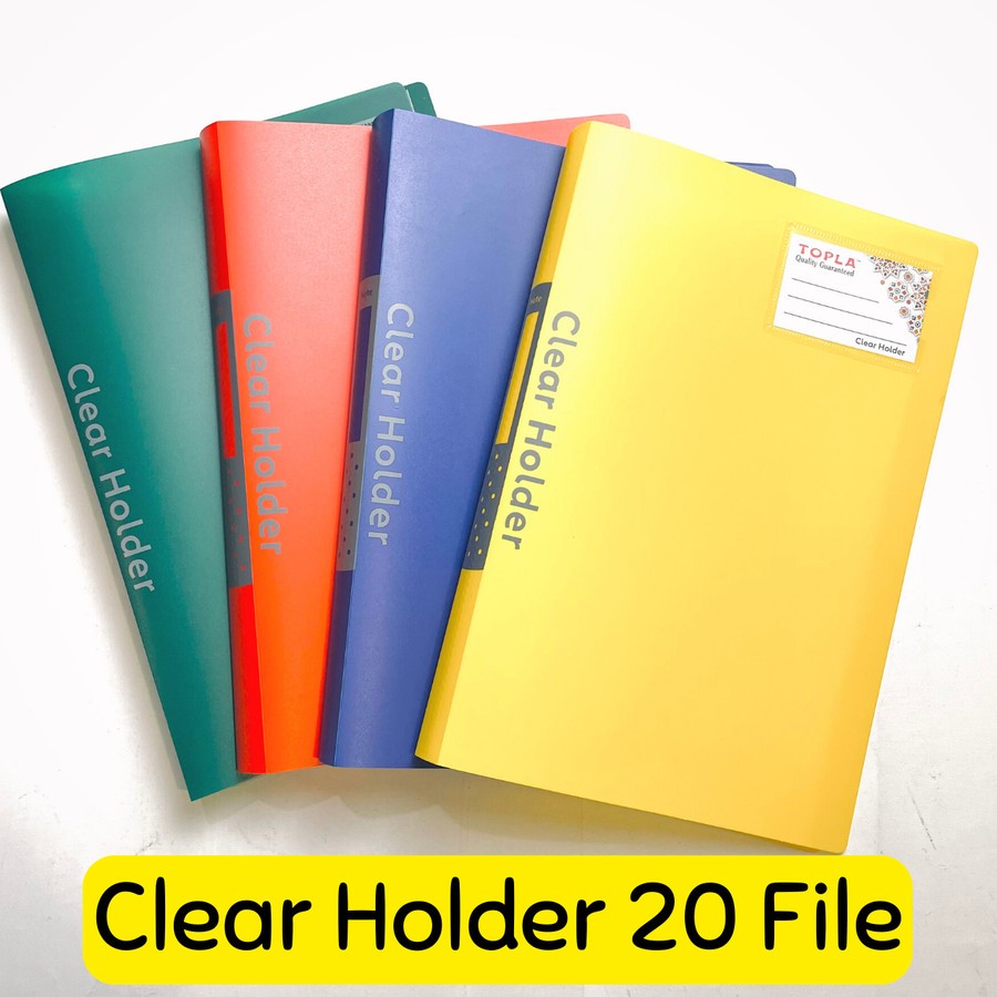 

Document Keeper Clear Holder F4 20 Sheet Pocket DK-20