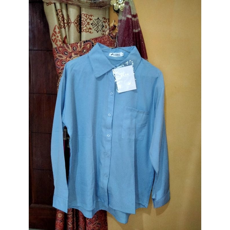 Preloved by Tasya. kemeja soft blue