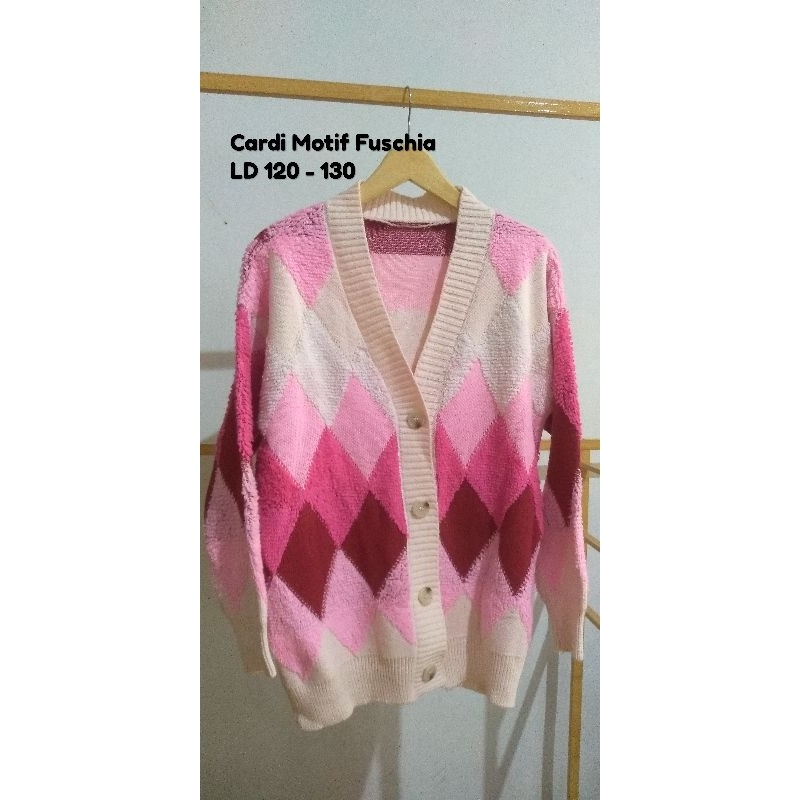 Cardi Ketupat Pink