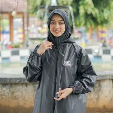 Jas Hujan Hitam Premium - Mantol Hujan -Jas Hujan Tebal Awet Kuat Langsung dari produksi