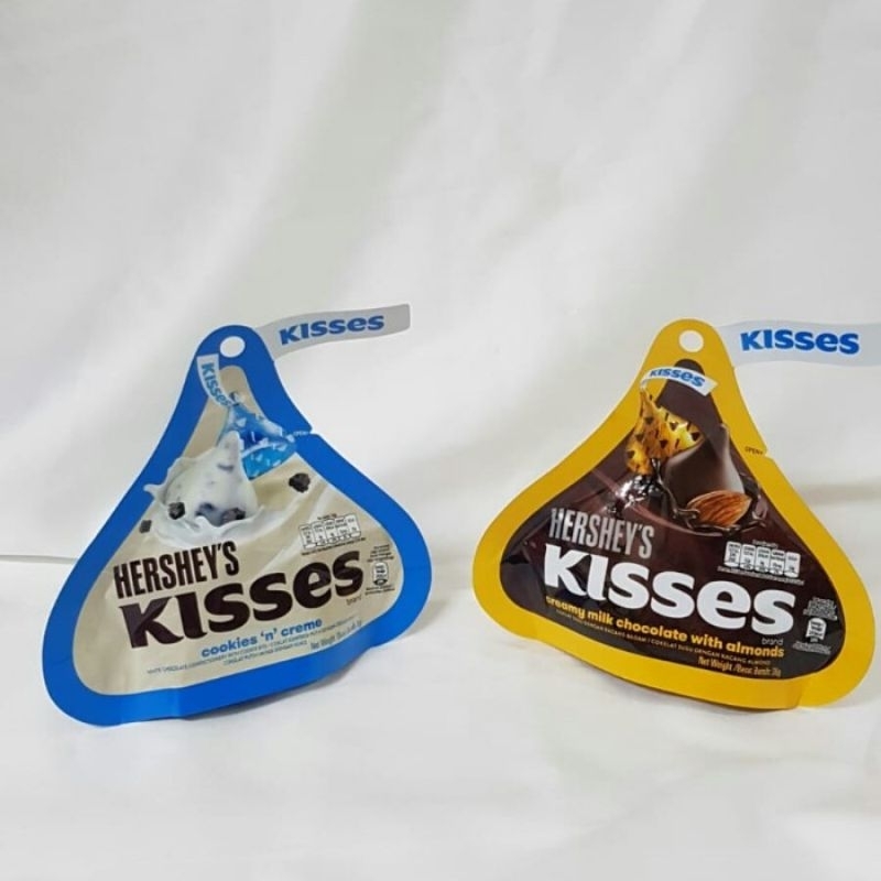 

Hershey's Kisses 36g Milk Chocolate Almonds Cookies 'N Cream Coklat Valentine's Day untuk pacar