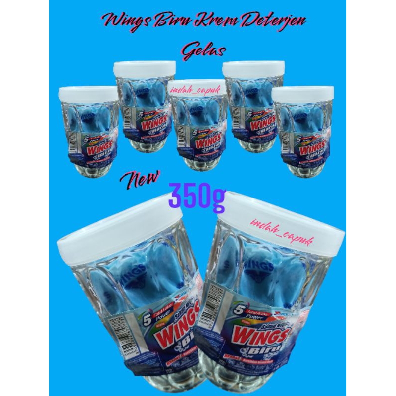 Wings Biru Deterjen Gelas 350g