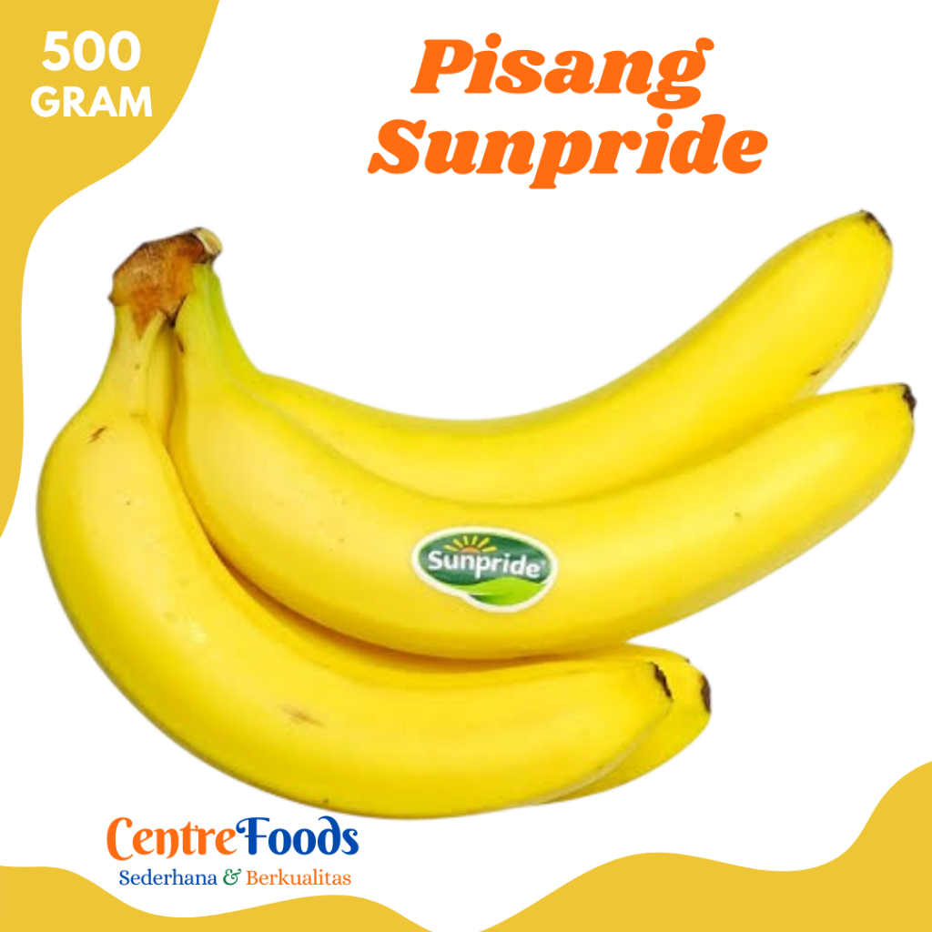 

PISANG Sunpride - Buah Pisang Sunpride Cavendish Fresh | 500gr [ Harga Per 0,5 Kg ]