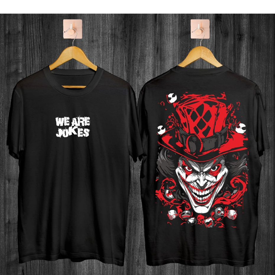 T shirt baju kaos distro pria reguler motif sablon we are jokes kaos katun combad adem dan nyaman