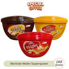 

MARINDO SUPERQUIN WAFER COKLAT / COCONUT 168 GRAM SPECIAL LEBARAN