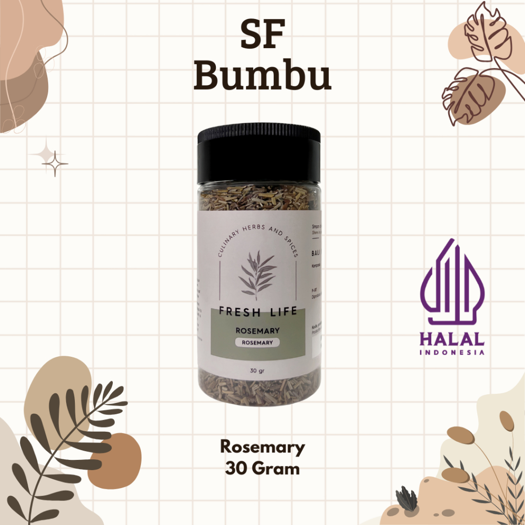 

Fresh Life Rosemary 30 Gram Daun Rosemary Kering Bumbu Rempah Indonesia Instan Alami