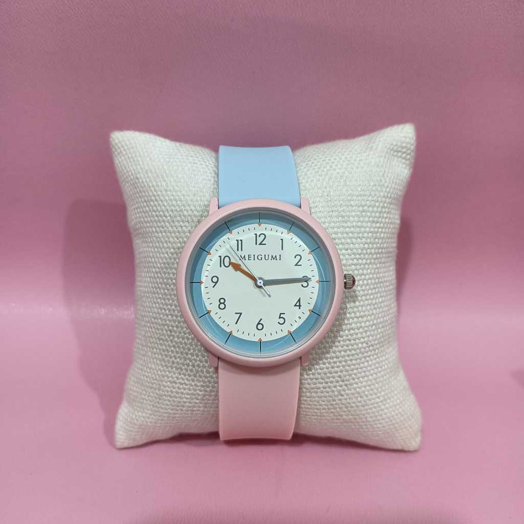 Jam Tangan Wanita Meigumi Original 842Lv Free Box & Baterai Cadangan