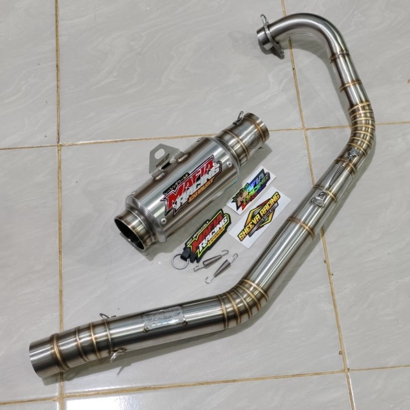 KNALPOT MAFIA FULSYSTEM FOR SATRIA FU KARBU MODEL ROADRACE FEAT SILINCER MODEL MP5 MAFIA ORIGINAL