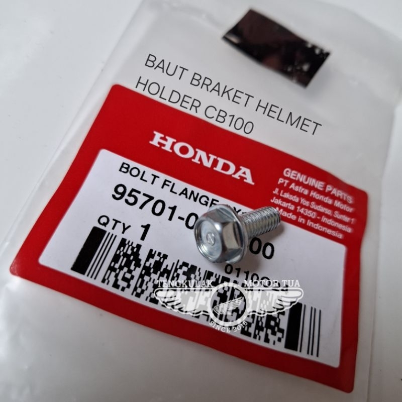 baut dudukan helmet holder kunci helm di rangka ori original cb100 cb125 cb 100 125 cb125s